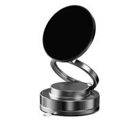 (Black) 2025 New Magnetic Car Phone Holder, 360 Degree Rotatable Strong Magnet Vacuum Suction Phone Mount for Dashboard Windshield