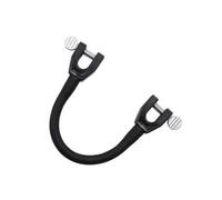 (Black) 2pcs Snowboard Connector, Ski Training Aid Ski Tip Connector, Snowboard Clip Ski Assistive Device -