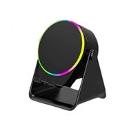 (Black)4-in-1 360 Rotating Bluetooth Speaker Stand