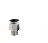 Black 6-16mm OD Hose Tube M5 1/4" 1/8" 3/8" 1/2" Male Thread Push In Joint Air Gas Connector Quick Pneumatic Fittings NWPNLXEA(12mm OD Hose,1/2")