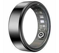 (Black #9 19.0mm, Multicolor) R99 Smart Ring with Charging Case Support Heart Rate, Blood Oxygen, Sleep Monitoring - Black #8 18.2