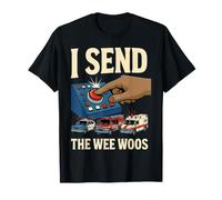 Black 911 Dispatcher Send The Wee Woos Six Afro-American T-Shirt