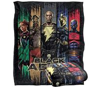 BLACK ADAM - Couverture Ultra Douce Silky Touch 152 x 127 cm