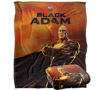 BLACK ADAM - Couverture Ultra Douce Silky Touch 152 x 127 cm