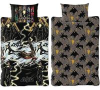 Black Adam - Parure de lit AG2631 (Lit simple) (Noir/Jaune/Gris)
