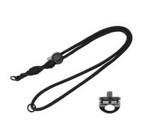 (Black) Adjustable Camera Lanyard for Insta360 X3 X4 GoPro Pocket 3 with 1/4in Screw Anti-Lost Strap-kt