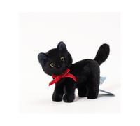 (Black)Adorable peluche chat noeud debout pour enfant anniversaire cadeau collection et