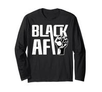 Black AF Black History Month Manche Longue