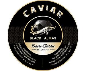 Black Almas Caviar Baeri Esturgeon Sibérien 1000g | Caviar d’Exception Notes Noisette et Beurre | Expédié sous chaîne du froid | Gastronomie Luxe Réceptions et Traiteur