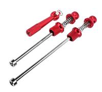 Black Aluminium Oy Bike Security Basyers Th Skewers à Libération Rapide Verrouillage pour un Ensemble de Routes de 2. (rouge)