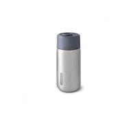 BLACK + BLUM - Tasse de Voyage Isotherme - Mug en Acier Inoxydable 100% Étanche - Couvercle Verrouillable - 6H de Chaud, 8H de Froid - 340ml - Argenté/Ardoise