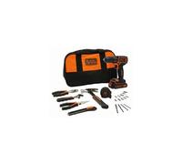 Black & Decker Perceuse visseuse BDCDC18HTSA 18V 1,5Ah Li-Ion avec accessoires et outils à main