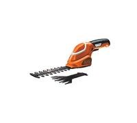 Black and Decker - Cisaille à gazon et sculpte-haie sans fil 7 V Li-Ion 1.5 Ah 15 cm - GSL