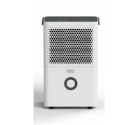 BLACK+DECKER BXDH12E - Déshumidificateur 12L, Jusqu'à 25m2, Fonction séchage, 2 vitesses, 1,8L, Programmable 24h/24, Réfrigérant écologique R290, Poignée de transport, Filtre amovible et lavable