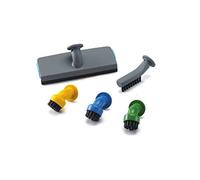 BLACK AND DECKER - Lot de 5 Accessoires Spécial Salle de Bain pour Balai Vapeur Multifonction avec Nettoyeur à Main - Kit Complet de Brosses - Robuste et Durable - Multi Colore - FSMHBA-XJ