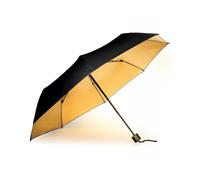 Black And Gold Compact Umbrella Your Personal Golden Sunshine Sunshine On A Rainy Day | Metal Umbrella | Lightweight Windproof Umbrella1pcs
