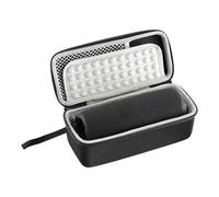 (Black and gray)Portable Speaker Case for Flip 7 Speaker Bag with Handle Strap and Mesh Pocket for Accessories Soft Interior Lining Black and red