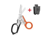 (Black and orange suit)Multifunctional first aid tactical folding scissors outdoor survival tool combination tactical scissors