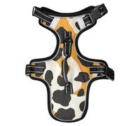 Black and Oringe Harnais réfléchissant pour chien avec poignée Chaleco para perro Taille M