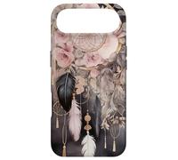 Black and Pink Dream Catcher for Girls Cute Wildflower Art Coque pour iPhone Air