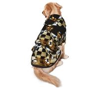 Black and White Billiard Dog Hoodie - Hoodie for Medium and Large Dogs - Manteau d'hiver pour animal domestique - Noir