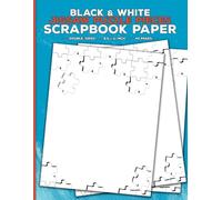 Black and White Jigsaw Puzzle Pieces Scrapbook Paper: Decorative Shapes Craft Paper for Origami, Decoupage, Card Making Papercrafts, Cut Out and ... Scrapbooking & Mixed Media Crafting Projects