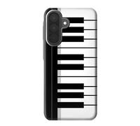 Black and White Piano Keyboard Etui Coque Housse pour Samsung Galaxy A27