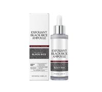 Black and White Rice Exfoliant,Soft Rice Exfoliating Face and Body Black and White Rice Peeling Ampoule for Face All Skin (1pcs-Black)