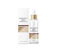 Black and White Rice Peeling Ampoule, Soft Rice Exfoliating Face and Body Black and White Rice Exfoliant for All SkinTypes, Deep Hydration 100ml (White)