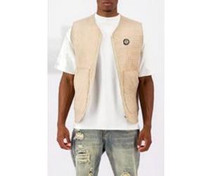 Black Bananas Monogram Quilted Vest Brown Taille: M | Vestes sans manches Outlet | Homme | Marron