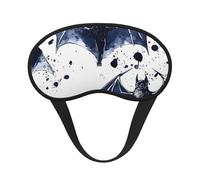 Black Bats Masque de sommeil occultant doux et réglable pour bloquer complètement la lumière, sommeil profond, voyage et relaxation