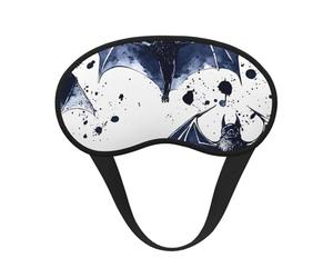 Black Bats Masque de sommeil occultant doux et réglable pour bloquer complètement la lumière, sommeil profond, voyage et relaxation