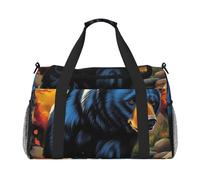 Black Bear in The Forest Sac de voyage compact imperméable pour le sport, la gym et le w nd pour homme et femme