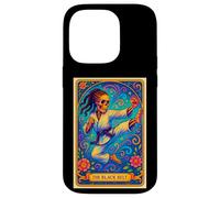 Black Belt Carte de Tarot pour Fille Afro-américaine taekowndo karaté Coque pour iPhone 14 Pro