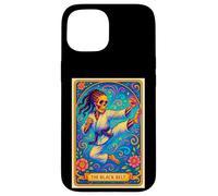 Black Belt Carte de Tarot pour Fille Afro-américaine taekowndo karaté Coque pour iPhone 15