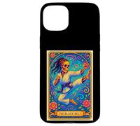 Black Belt Carte de Tarot pour Fille Afro-américaine taekowndo karaté Coque pour iPhone 15 Plus