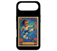 Black Belt Carte de Tarot pour Fille Afro-américaine taekowndo karaté Coque pour iPhone Air