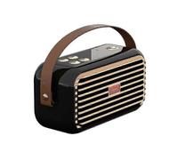 (Black)Bluetooth Speakers Retro Wireless Small Stereo Ornament Speaker Funky Gifts