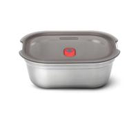 black + blum Boîte multifonction | Boîte à déjeuner en acier inoxydable 1200 ml | Passe au four, au micro-ondes, au congélateur et au lave-vaisselle | Scellage sous vide et valve à vapeur dans le