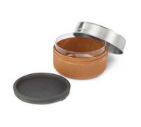 Black+Blum Bol repas en verre Glass Lunch 750 ml – Couvercle silicone anti-fuite – Argenté