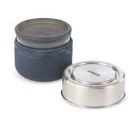 Black+blum Glass Lunch Pot 600ml Bowl Argenté