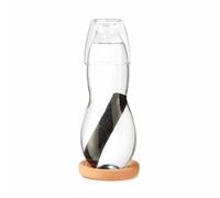 Black+Blum Carafe en verre | 800 ml | Bouteille d'eau avec filtre à charbon actif, verre à boire et soucoupe en liège | Traitement de l'eau potable japonaise | Ajoute des minéraux | Durée de vie 6