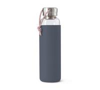 BLACK + BLUM - Filtre à Eau à Charbon - Tradition Japonaise - Durée de Vie 6 Mois - Matériaux Naturels - Verre, Acier Inoxydable, Nylon, Polypropylène, Silicone - Couleur Ardoise - 600ml