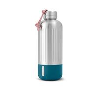 BLACK + BLUM - Grande Bouteille Isotherme Explorer - Thermos Étanche en Acier Inoxydable avec Anse - Garde la Chaleur 12H, le Froid 24H - 850ml - Argent/Océan