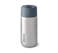 BLACK + BLUM - Mug Isotherme - Thermos de Voyage en Acier Inoxydable 100% Étanche - Couvercle Verrouillable - 6H de Chaud, 8H de Froid - 340ml - Argenté/Ardoise