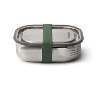 BLACK + BLUM - Petite Boite Repas 3-en-1 en Acier Inoxydable - Lunch Box Bento à Compartiments - pour Adulte et Enfant - Fourchette Comprise - 600ml - Olive