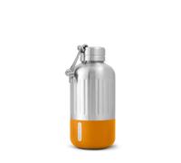 BLACK + BLUM - Petite Bouteille Isotherme Explorer - Thermos Étanche en Acier Inoxydable avec Anse - Garde la Chaleur 12H, le Froid 24H - 650ml - Argent/Orange