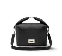Black+Blum Sac à déjeuner isotherme de 10 l - Sac isotherme recy vec bandoulière - Glacière thermique anti-fuite pour femme, homme et enfant, réutilisable, sans BPA, noir