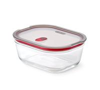 BLACK + BLUM Stack + Nest Boîte Alimentaire En Verre | 1.2 L | Boîte repas en verre hermétique.Verre borosilicaté.Passe au four,micro-ondes,air fryer,congélateur et lave-vaisselle