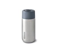 BLACK + BLUM - Tasse de Voyage Isotherme - Mug en Acier Inoxydable 100% Étanche - Couvercle Verrouillable - 6H de Chaud, 8H de Froid - 340ml - Argenté/Océan